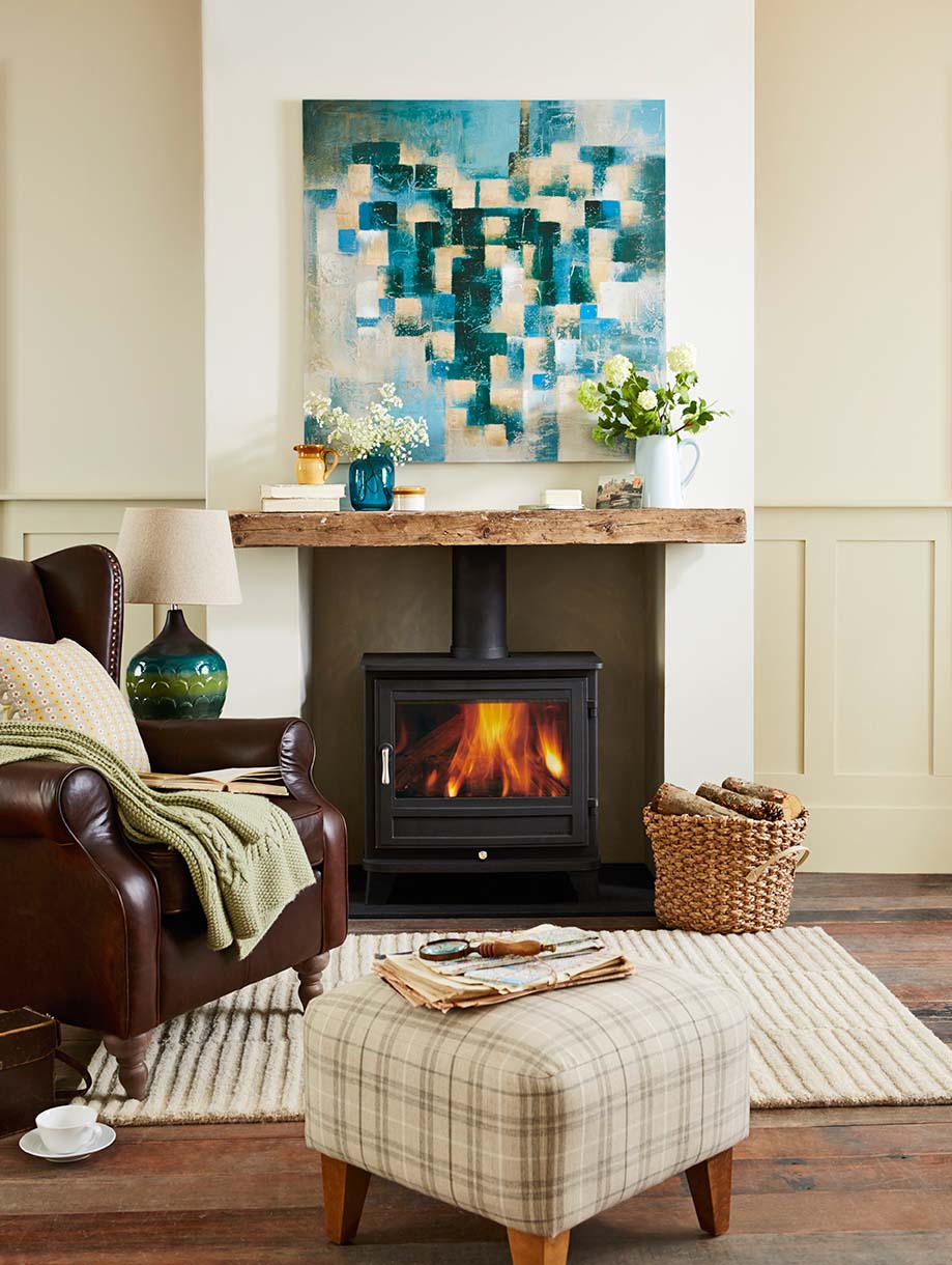 Salisbury Woodburning Stove inside living room